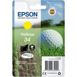 Epson Golf ball Tinta amarilla 34 DURABrite Ultra Pelota de golf Rendimiento estándar, Amarillo, Tinta a base de pigmentos, 4,2 ml, 1 pieza(s), 300 páginas