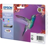 Epson Hummingbird Multipack T0807 6 colores, Tinta 1 pieza(s), Multipack, Minorista