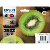 Epson Kiwi Multipack 5-colours 202XL Claria Premium Ink, Tinta Alto rendimiento (XL), Tinta a base de pigmentos, Tinta a base de colorante, 13,8 ml, 8,5 ml, 1 pieza(s)