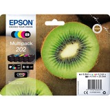 Epson Kiwi Multipack 5-colours 202 Claria Premium Ink, Tinta Rendimiento estándar, Tinta a base de pigmentos, Tinta a base de colorante, 6,9 ml, 4,1 ml, 1 pieza(s)