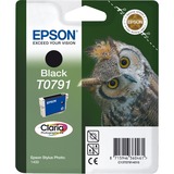 Epson Owl Cartucho T0791 negro, Tinta Tinta a base de pigmentos, 11,1 ml, 1 pieza(s), Minorista