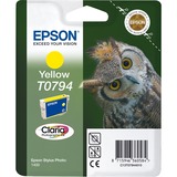 Epson Owl Cartucho T0794 amarillo, Tinta Tinta a base de pigmentos, 11,1 ml, 1 pieza(s), Minorista