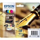 Epson Pen and crossword Multipack 4-colours 16XL DURABrite Ultra Ink, Tinta Alto rendimiento (XL), Negro, Cian, Magenta, Amarillo, Tinta a base de pigmentos, Tinta a base de pigmentos, 12,9 ml, 6,5 ml
