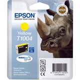 Epson Rhino Cartucho T1004 amarillo, Tinta Tinta a base de pigmentos, 11,1 ml, 990 páginas, 1 pieza(s), Minorista