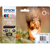 Epson Squirrel Multipack 6-colours 378 Claria Photo HD Ink, Tinta Rendimiento estándar, 5,5 ml, 4,1 ml, 1 pieza(s), Multipack