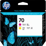 HP Cabezal de impresión DesignJet 70 magenta/amarillo HP DesignJet Z2100, Z3100 and Z3200 Photo Printer series, Inyección de tinta, Magenta, Amarillo, C9406A, Singapur, 143 mm