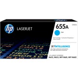 HP Cartucho de tóner Original LaserJet 655A cian 10500 páginas, Cian, 1 pieza(s)