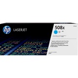 HP Cartucho de tóner original LaserJet 508X cian de alta capacidad 9500 páginas, Cian, 1 pieza(s)