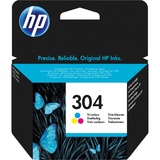 HP Cartucho de tinta Original 304 tricolor Rendimiento estándar, Tinta a base de colorante, 2 ml, 100 páginas, 1 pieza(s)