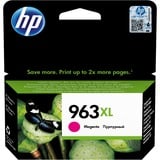 HP Cartucho de tinta Original 963XL magenta de alta capacidad Alto rendimiento (XL), Tinta a base de pigmentos, 23,25 ml, 1600 páginas, 1 pieza(s)