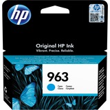 HP Cartucho de tinta Original 963 cian Rendimiento estándar, Tinta a base de pigmentos, 10,74 ml, 700 páginas, 1 pieza(s)