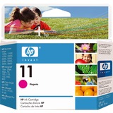 HP Cartucho de tinta original 11 magenta Rendimiento estándar, Tinta a base de colorante, 28 ml, 2000 páginas, 1 pieza(s), Minorista