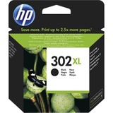 HP Cartucho de tinta original 302XL de alta capacidad negro negro, Alto rendimiento (XL), Tinta a base de pigmentos, 8,5 ml, 430 páginas, 1 pieza(s)