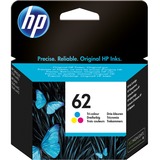 HP Cartucho de tinta original 62 tricolor Rendimiento estándar, Tinta a base de colorante, 4,5 ml, 165 páginas, 1 pieza(s)