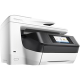 HP OfficeJet Pro 8730 Inyección de tinta térmica A4 2400 x 1200 DPI 24 ppm Wifi, Impresora multifuncional blanco, Inyección de tinta térmica, Impresión a color, 2400 x 1200 DPI, A4, Impresión directa, Gris