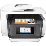 HP OfficeJet Pro 8730 Inyección de tinta térmica A4 2400 x 1200 DPI 24 ppm Wifi, Impresora multifuncional blanco, Inyección de tinta térmica, Impresión a color, 2400 x 1200 DPI, A4, Impresión directa, Gris