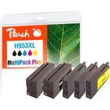 Peach 319958 cartucho de tinta Original Negro, Cian, Magenta, Amarillo Tinta a base de pigmentos, Tinta a base de pigmentos, 118 ml, 63 ml, 4400 páginas, Multipack