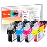 Peach 320485 cartucho de tinta 4 pieza(s) Compatible Alto rendimiento (XL) Negro, Cian, Magenta, Amarillo Alto rendimiento (XL), 11 ml, 7 ml, 500 páginas, 4 pieza(s), Multipack