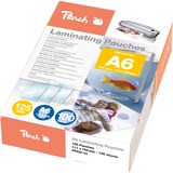 Peach PP525-04 plastificador 100 pieza(s), Películas Transparente, Brillante, A6, 0,125 mm, 100 pieza(s)