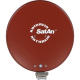 Kathrein CAS 80ro antena de satélite Rojo, Antena parabólica rojo, 10,70 - 12,75 GHz, Rojo, 75 cm, 750 mm, 88,4 cm, 6,7 kg