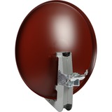 Kathrein CAS 90ro antena de satélite Marrón, Rojo, Antena parabólica marrón, 10,70 - 12,75 GHz, 39,6 dBi, Marrón, Rojo, Aluminio, 90 cm, 967 mm