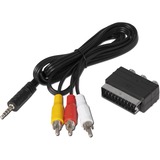 TechniSat 0000/3649 adaptador de cable de vídeo RCA 3 x RCA Negro negro, RCA, 3 x RCA, Macho, Macho, Negro, 82 g