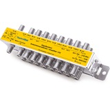 TechniSat 17Z Conmutadores de vídeo, Amplificador plateado, Plata, Amarillo, 300 g, 210 x 55 x 44 mm, 500 g