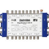 TechniSat GigaSwitch 9/8 K Satélite, Terrestre Azul, Amarillo, Interruptor múltiple Satélite, Terrestre, Azul, Amarillo, Analógica, 1 sintonizador(es), 47 - 2150 MHz, 216 mm