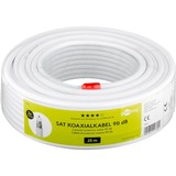 goobay 49760, Cable coaxial blanco