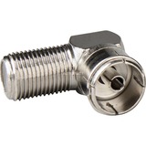 goobay WE 1173 W conector Acero inoxidable, Adaptador plateado, Acero inoxidable