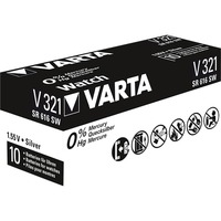 VARTA 48031 pila doméstica Batería de un solo uso SR616SW Óxido de plata plateado, Batería de un solo uso, SR616SW, Óxido de plata, 1,55 V, 1 pieza(s), 13 mAh