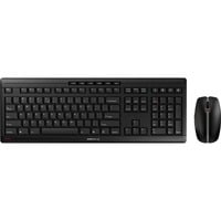 CHERRY Stream Desktop Recharge teclado Ratón incluido Universal RF inalámbrico QWERTY Inglés Negro, Juego de escritorio negro, Completo (100%), Inalámbrico, RF inalámbrico, QWERTY, Negro, Ratón incluido