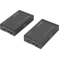 Digitus Set extensor HDMI 4K HDBaseT, Alargador de HDMI negro