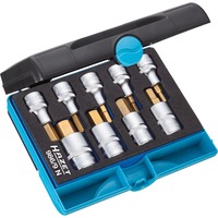Hazet Juego de puntas para destornillador 986/9N, 1/2", Llave de tubo 