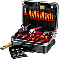 KNIPEX Maletín de herramientas "BIG Basic Move" ElektroPlus, 68 piezas, Kit de herramientas negro