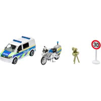 SIKU SUPER VW T6 con motocicleta policial BMW, Automóvil de construcción 