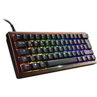 Sharkoon 4044951042784, Teclado para gaming madera/Negro