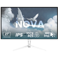 Arozzi Nova 27T2K180, Monitor de gaming blanco