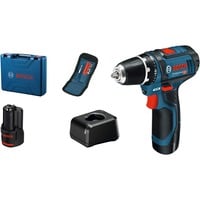 Bosch Atornillador inalámbrico GSR 12V-15 Professional, 12 voltios, Taladro/destornillador azul/Negro