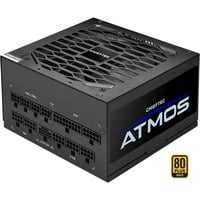 Chieftec Atmos unidad de fuente de alimentación 850 W 20+4 pin ATX ATX Negro, Fuente de alimentación de PC negro, 850 W, 100 - 240 V, 50/60 Hz, 10-5 A, 10 A, 5 A