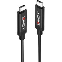Lindy 43348 cable USB 3 m USB 3.2 Gen 2 (3.1 Gen 2) USB C Negro negro, 3 m, USB C, USB C, USB 3.2 Gen 2 (3.1 Gen 2), 10000 Mbit/s, Negro