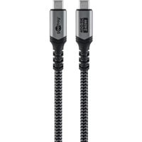goobay 74211, Cable negro/Gris