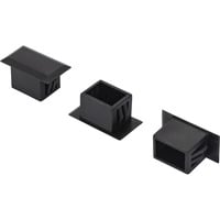 Digitus Tapón ciego para LC Dúplex, Tapa protectora negro