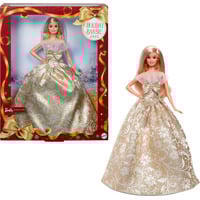 Mattel Barbie Signature 2025 Holiday Barbie muñeca rubia, Muñecos 