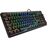 Sharkoon SKILLER SGK30 teclado USB QWERTZ Alemán Negro, Teclado para gaming negro, Completo (100%), USB, Interruptor mecánico, QWERTZ, LED RGB, Negro