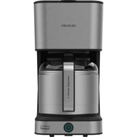 Cecotec Coffee 66 Drop & Thermo, Cafetera de filtro acero fino/Negro