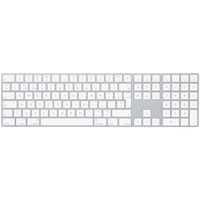 Apple Magic teclado Bluetooth QWERTY Inglés del Reino Unido Blanco plateado/blanco, Completo (100%), Inalámbrico y alámbrico, Bluetooth, QWERTY, Blanco