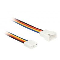 DeLOCK Cable de extensión PWM conector ventilador 4 pines, Cable alargador 