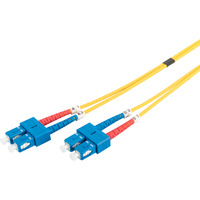 Digitus Cable de parche LWL, dúplex, conector SC > SC, monomodo OS2 amarillo