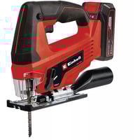 EINHELL Sierra de calar inalámbrica Power X-Change TC-JS 18/70 Li, 18 Voltios rojo/Negro
